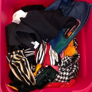 Bucket of clothes